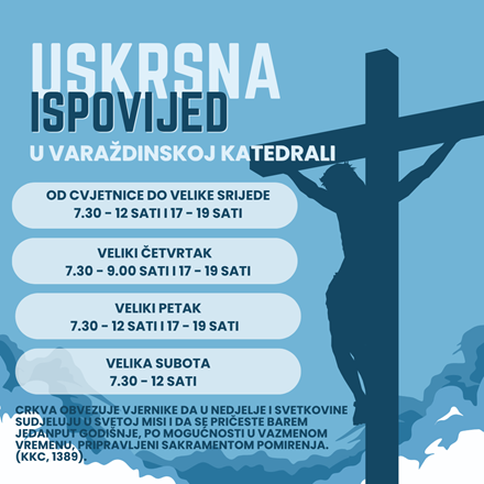 Uskrsna sveta ispovijed u varaždinskoj katedrali 